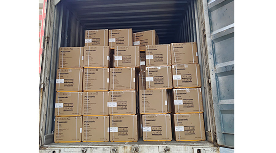 滿滿的貨物！國內知名品牌客戶全自動滾筒洗衣機裝柜發貨